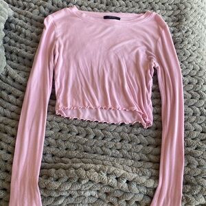 Pink Long Sleeve Women's Top